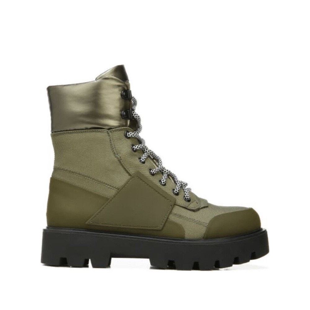 Franco Sarto Women Khaki Balin Outdoors Lace-up Ankle Hiking Boots Size 8.5M - Picture 2 of 7
